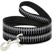 Dog Leash - Printed Bullets Pattern Black/Gray Dog Leashes Buckle-Down