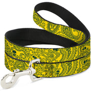 Dog Leash - Bandana/Skulls Gold/Green Dog Leashes Buckle-Down