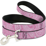 Dog Leash - Bandana/Skulls Pink/White Dog Leashes Buckle-Down