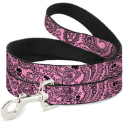 Dog Leash - Bandana/Skulls Pink/Black Dog Leashes Buckle-Down