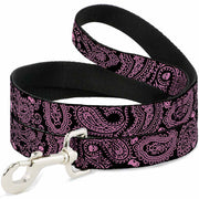 Dog Leash - Bandana/Skulls Black/Pink Dog Leashes Buckle-Down