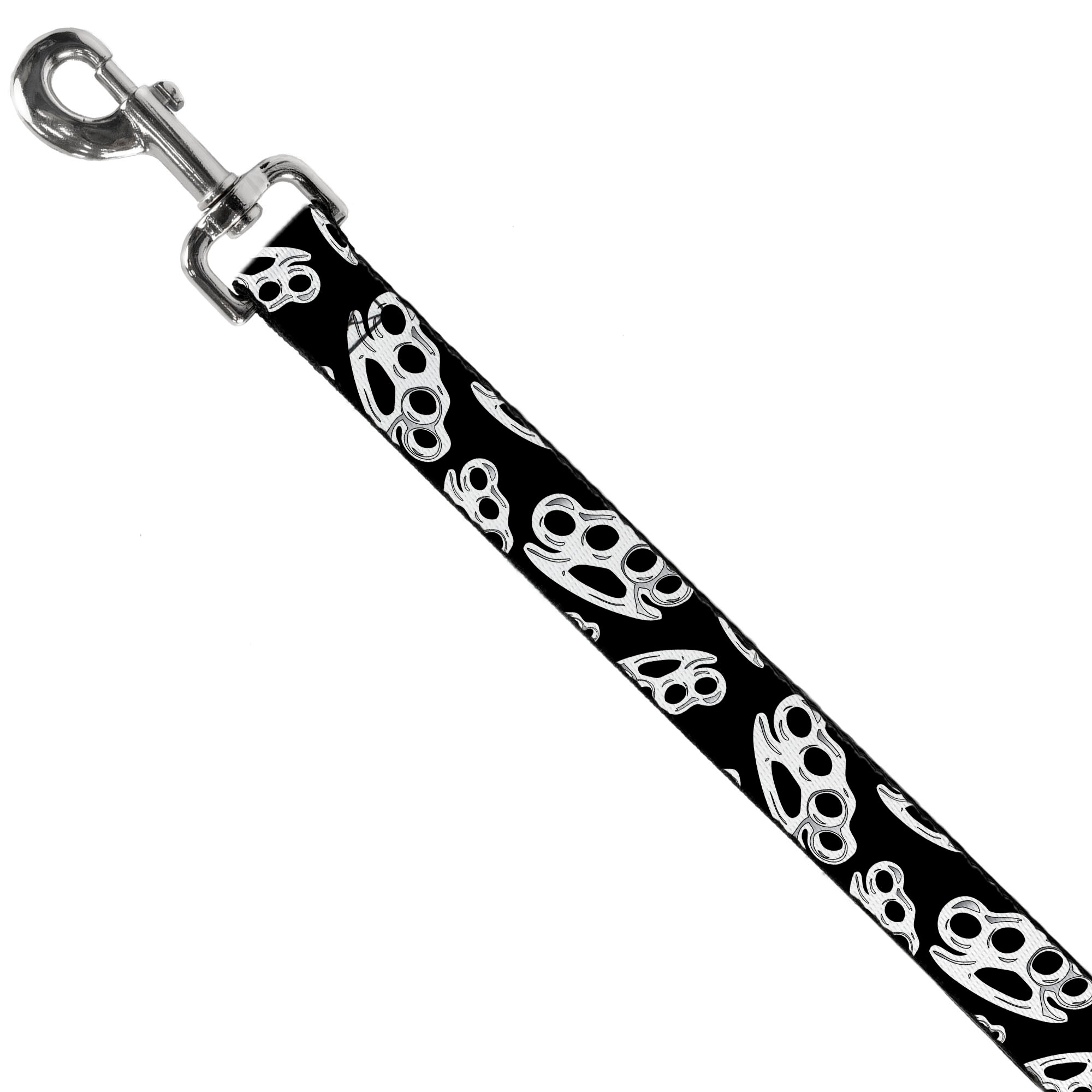 Buckle-Down Dog Leash - Brass Knuckles Black/White Dog Leashes Buckle-Down