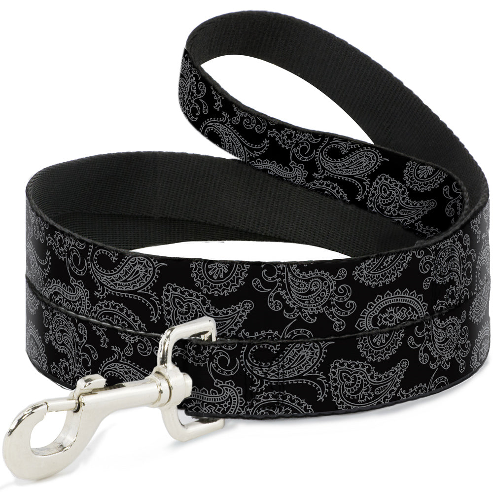 Dog Leash - Bandana Black/Gray Dog Leashes Buckle-Down