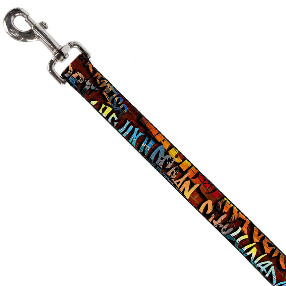 Dog Leash - Beach Tags Stacked Brick Wall/Beach Scenes Dog Leashes Buckle-Down
