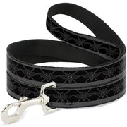 Dog Leash - BD Monogram2 Black/Gray Dog Leashes Buckle-Down
