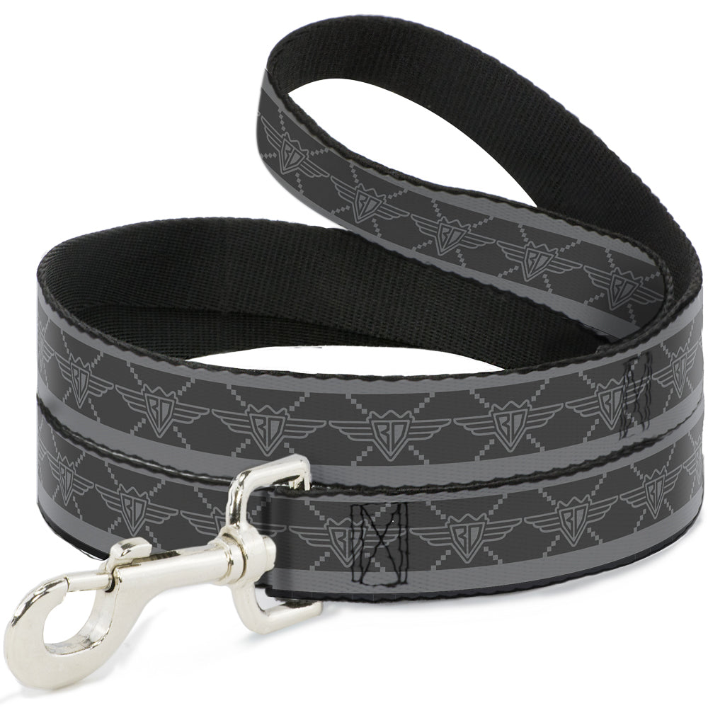 Dog Leash - BD Monogram2 Grays Dog Leashes Buckle-Down
