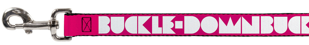 Dog Leash - BUCKLE-DOWN Shapes Hot Pink/White Dog Leashes Buckle-Down