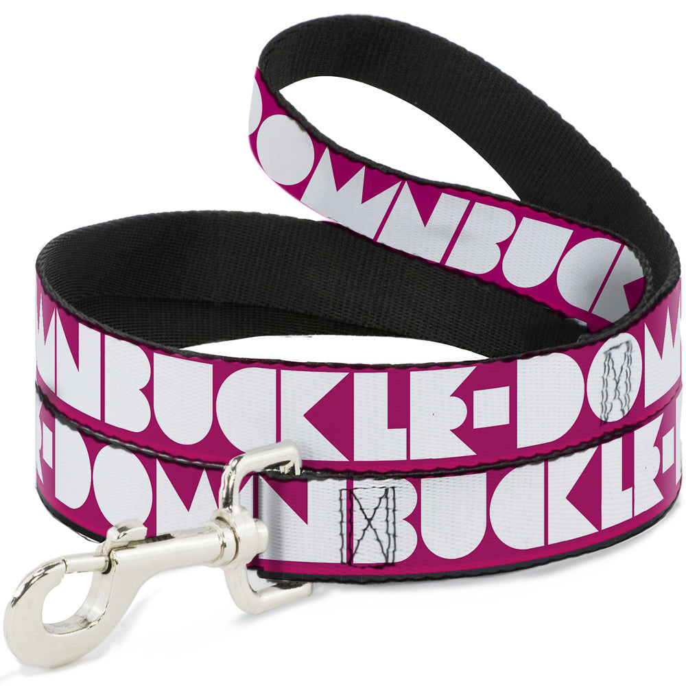 Dog Leash - BUCKLE-DOWN Shapes Hot Pink/White Dog Leashes Buckle-Down