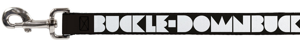 Dog Leash - BUCKLE-DOWN Shapes Black/White Dog Leashes Buckle-Down