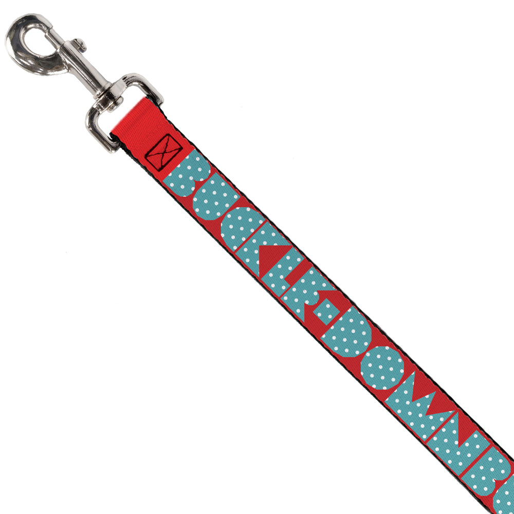 Dog Leash - BUCKLE-DOWN Shapes Red/Dot Turquoise/White Dog Leashes Buckle-Down
