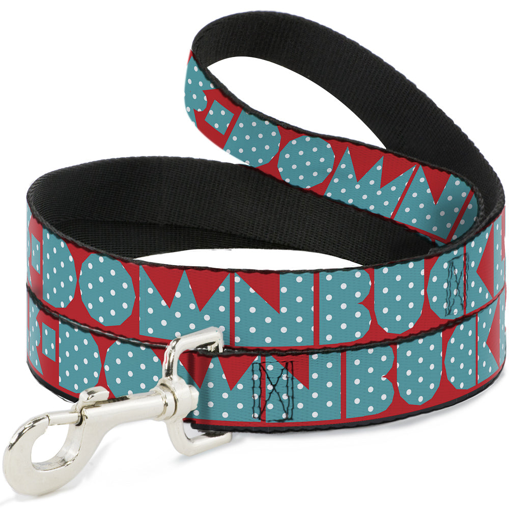 Dog Leash - BUCKLE-DOWN Shapes Red/Dot Turquoise/White Dog Leashes Buckle-Down