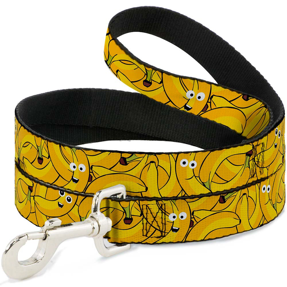 Dog Leash - Bananas Stacked Cartoon Yellows Dog Leashes Buckle-Down