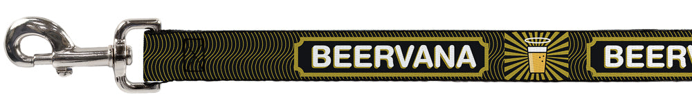 Buckle-Down Dog Leash - Beer Pint/BEERVANA Rays/Waves Black/Olive Dog Leashes Buckle-Down