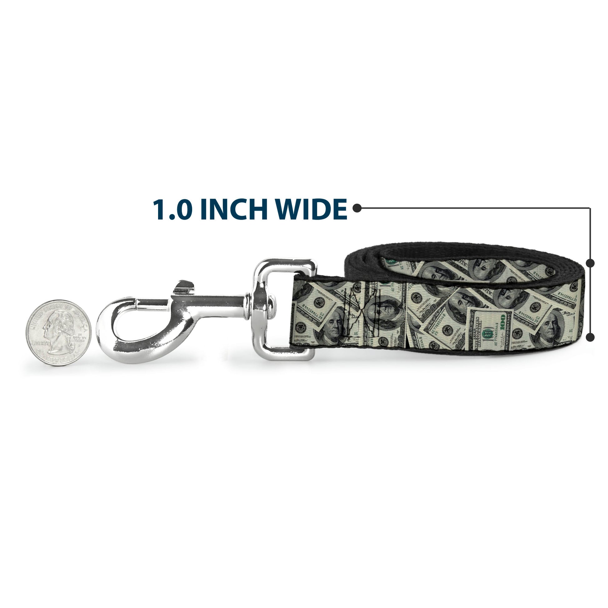 Dog Leash - Benjamins2 Stacked Dog Leashes Buckle-Down