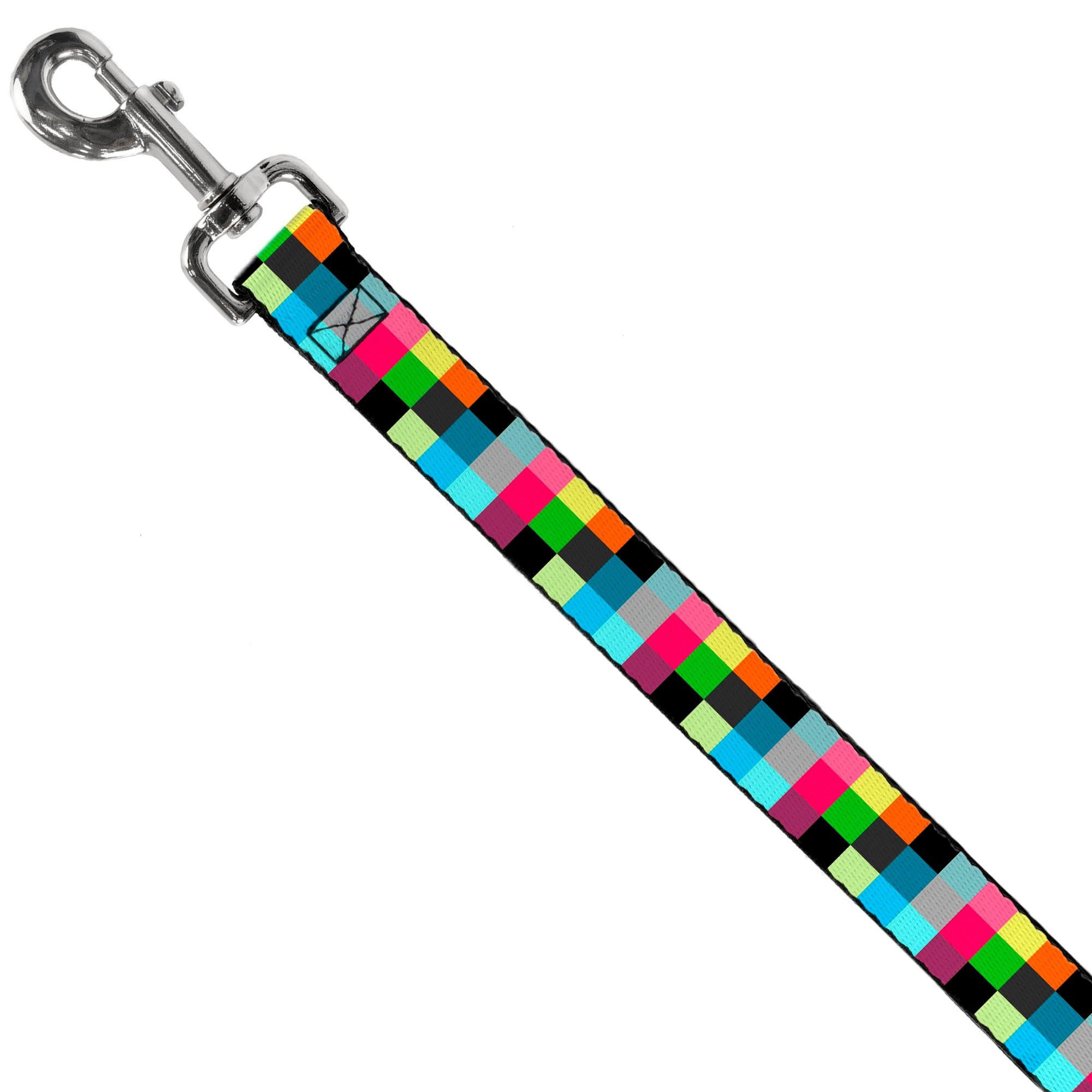 Dog Leash - Checker Bright Pastel Dog Leashes Buckle-Down