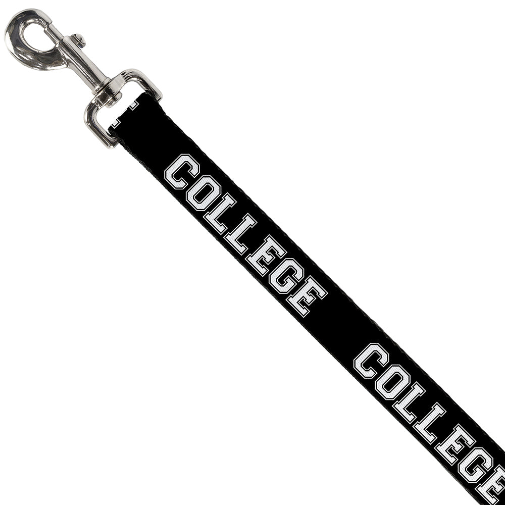 Dog Leash - COLLEGE Black/White Dog Leashes Buckle-Down