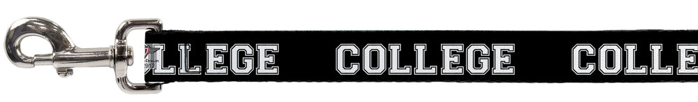 Dog Leash - COLLEGE Black/White Dog Leashes Buckle-Down