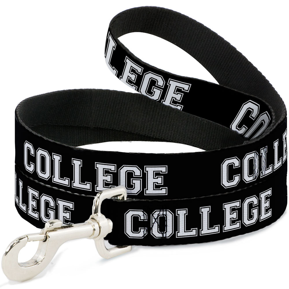 Dog Leash - COLLEGE Black/White Dog Leashes Buckle-Down