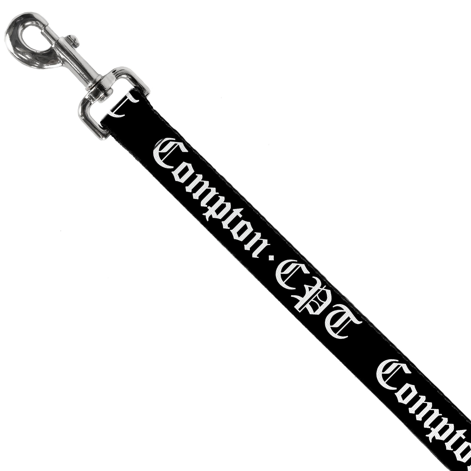 Dog Leash - COMPTON-CPT Black/White Dog Leashes Buckle-Down