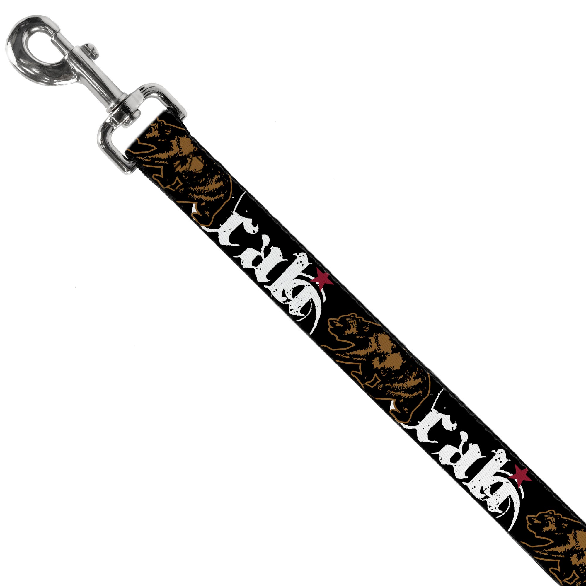 Dog Leash - CALI w/Grizzly Bear Dog Leashes Buckle-Down