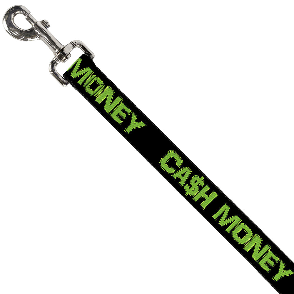 Dog Leash - CA$H MONEY Black/Green Dog Leashes Buckle-Down