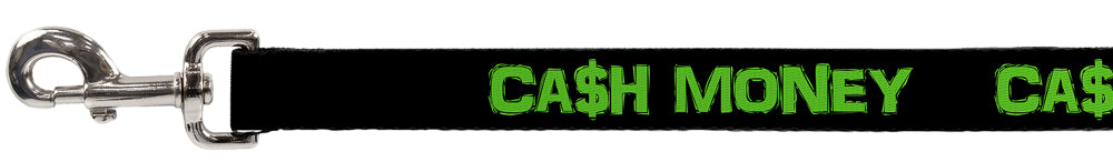 Dog Leash - CA$H MONEY Black/Green Dog Leashes Buckle-Down