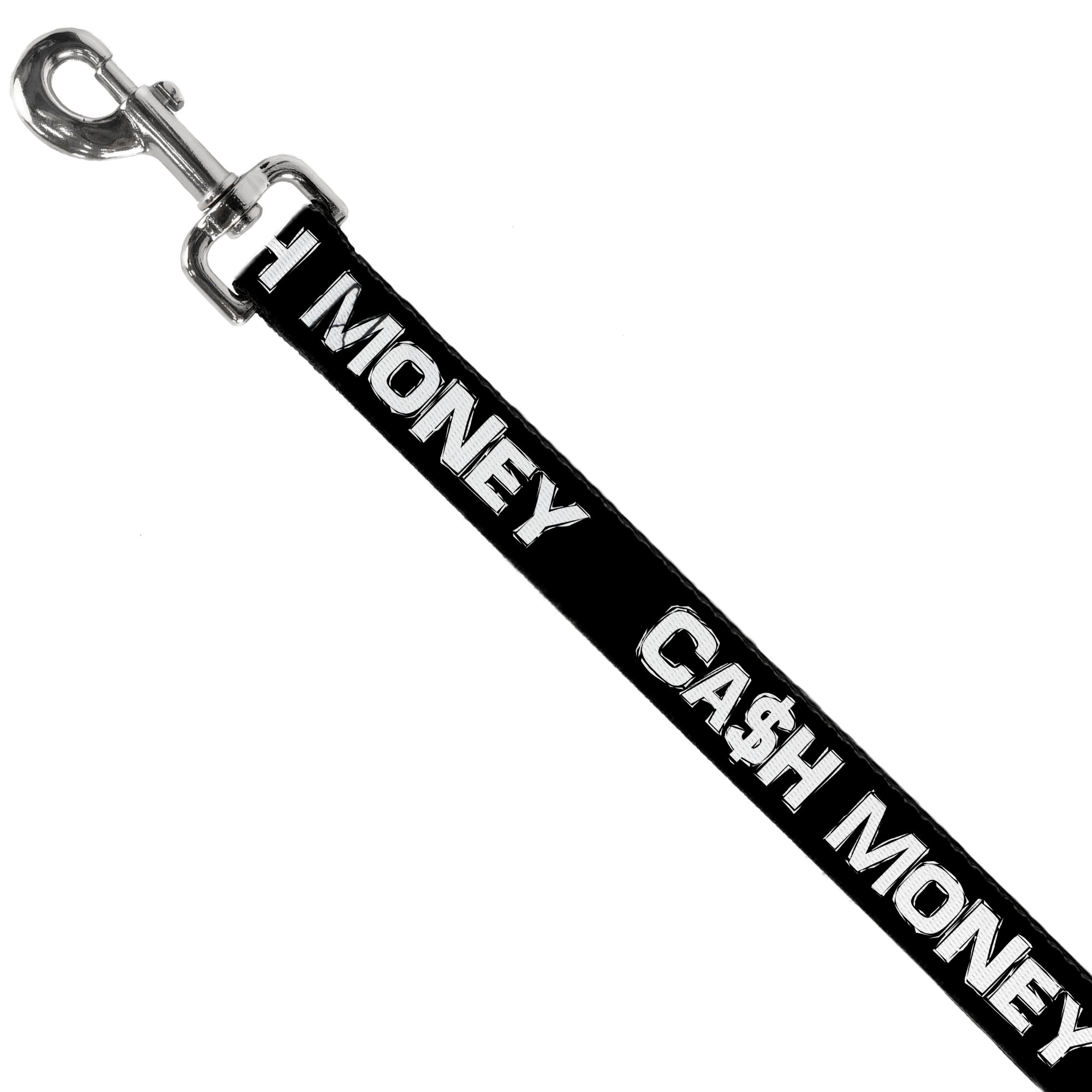 Dog Leash - CA$H MONEY Black/White Dog Leashes Buckle-Down