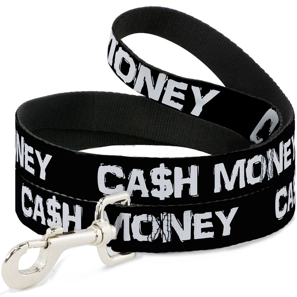 Dog Leash - CA$H MONEY Black/White Dog Leashes Buckle-Down