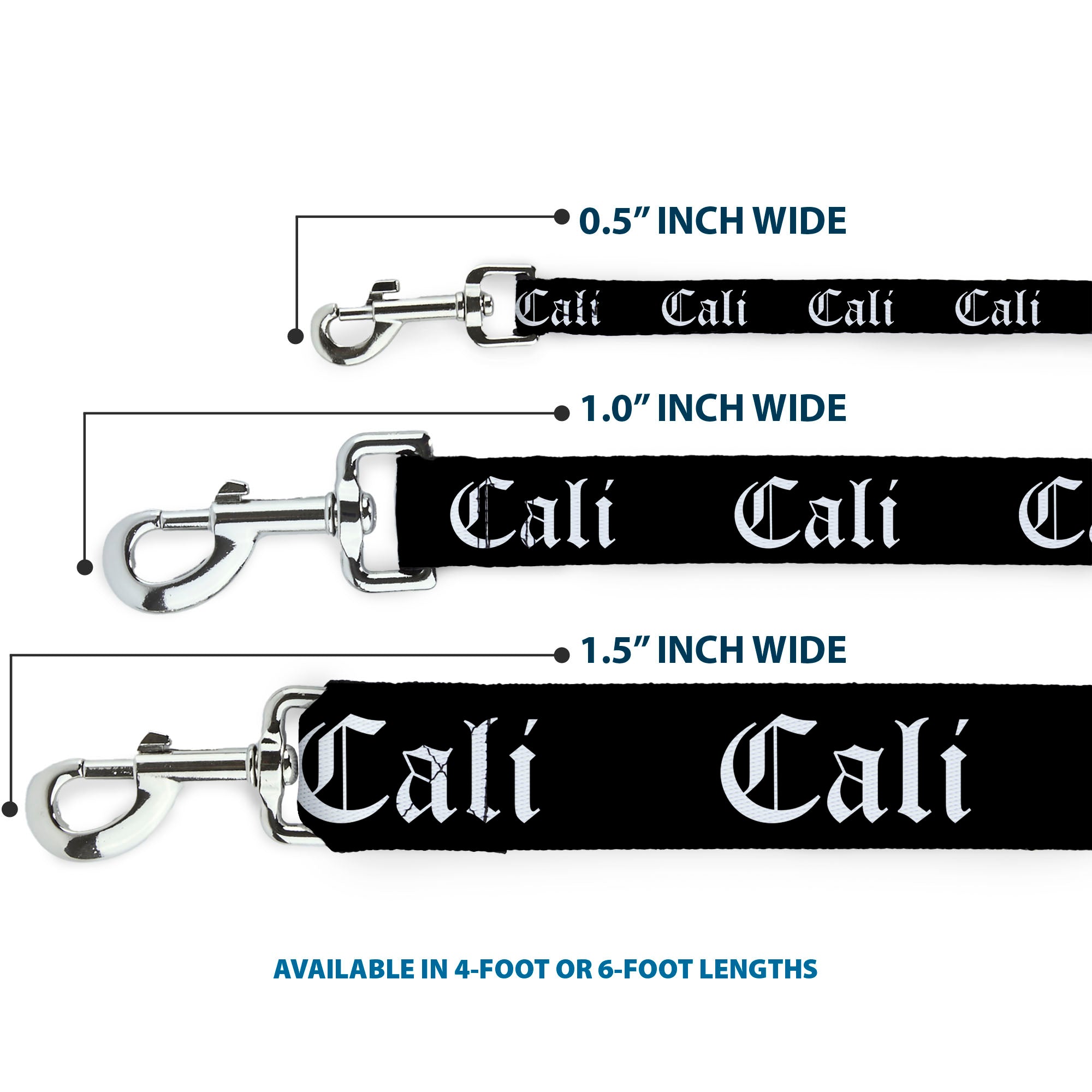 Dog Leash - CALI Old English Black/White Dog Leashes Buckle-Down