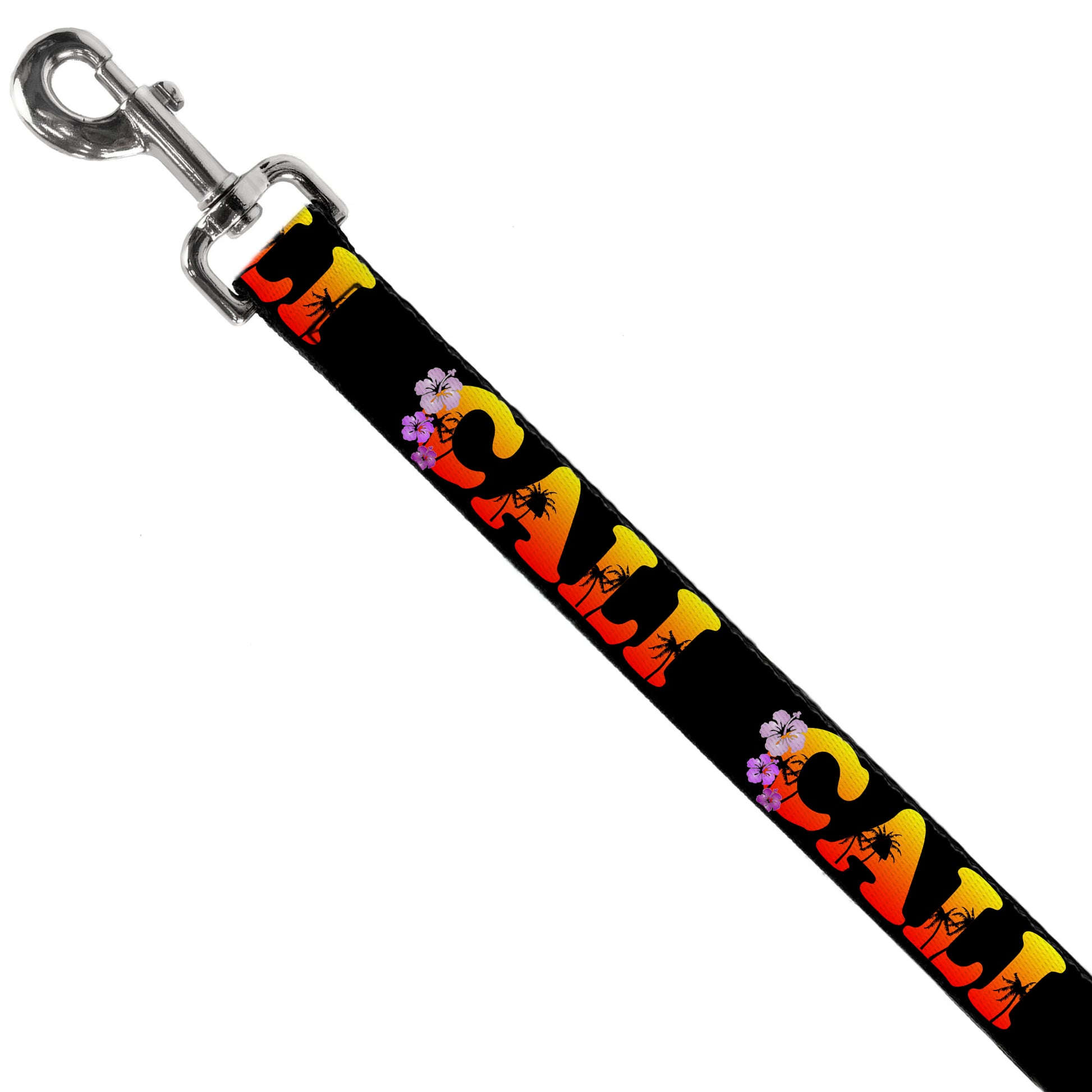 Dog Leash - CALI Tropical Black/Multi Color Dog Leashes Buckle-Down