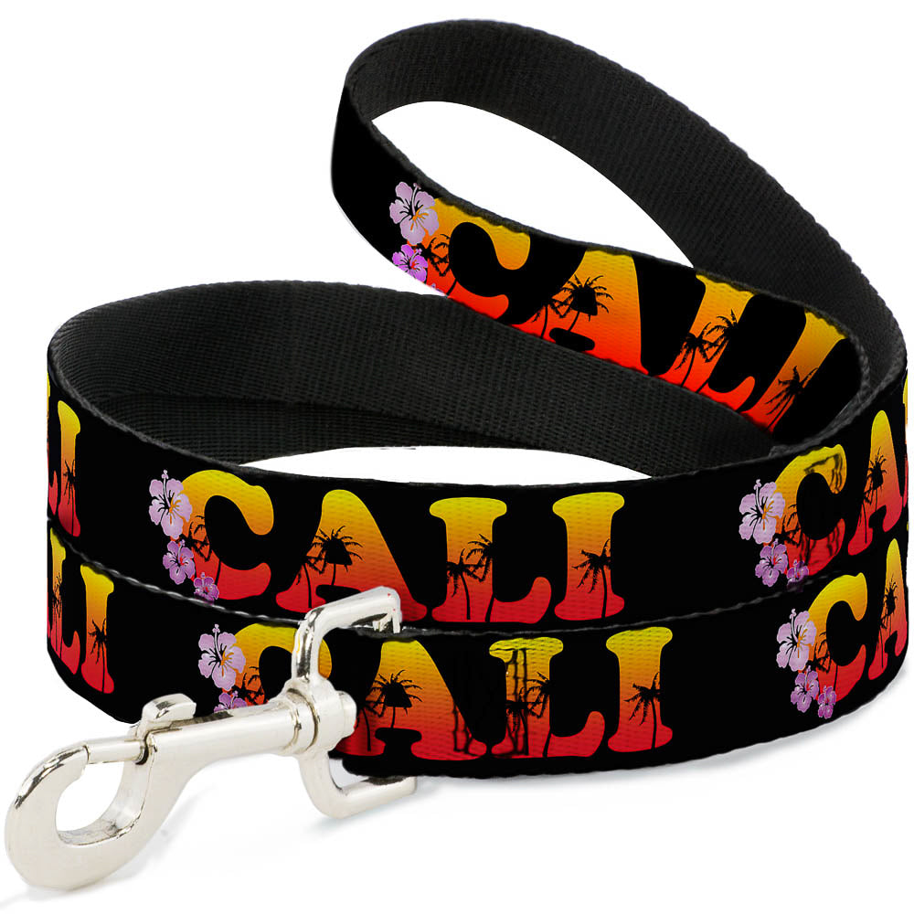 Dog Leash - CALI Tropical Black/Multi Color Dog Leashes Buckle-Down