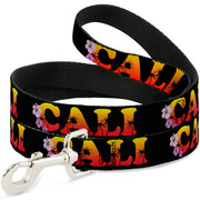Dog Leash - CALI Tropical Black/Multi Color Dog Leashes Buckle-Down