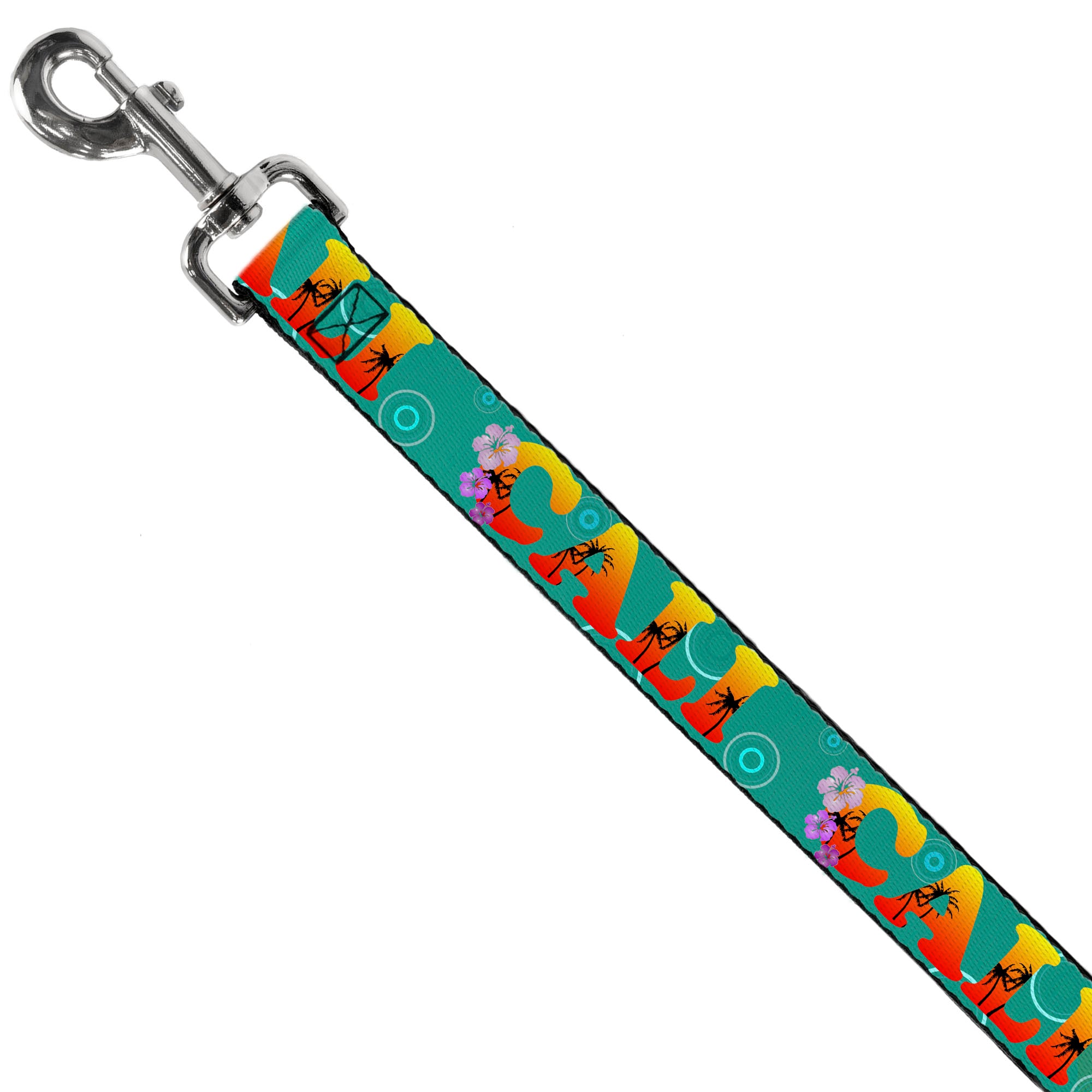 Dog Leash - CALI Tropical Aqua/Multi Color Dog Leashes Buckle-Down