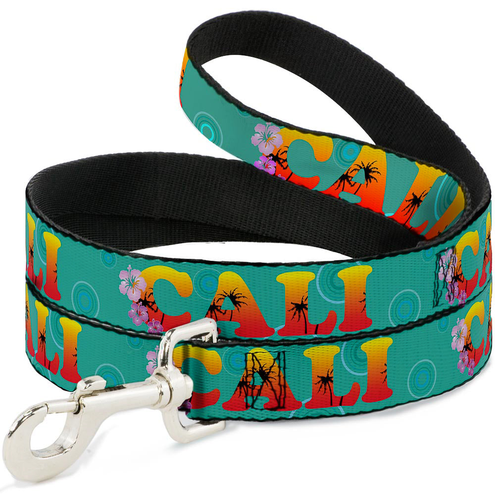 Dog Leash - CALI Tropical Aqua/Multi Color Dog Leashes Buckle-Down