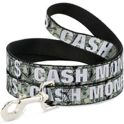 Dog Leash - CASH MONEY $ Dollars/White Dog Leashes Buckle-Down