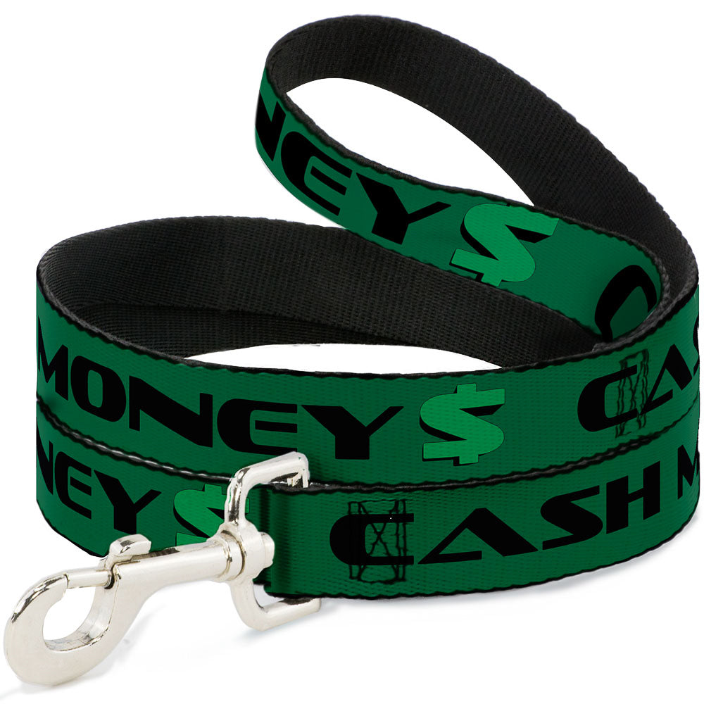 Dog Leash - CASH MONEY $ Green/Black Dog Leashes Buckle-Down