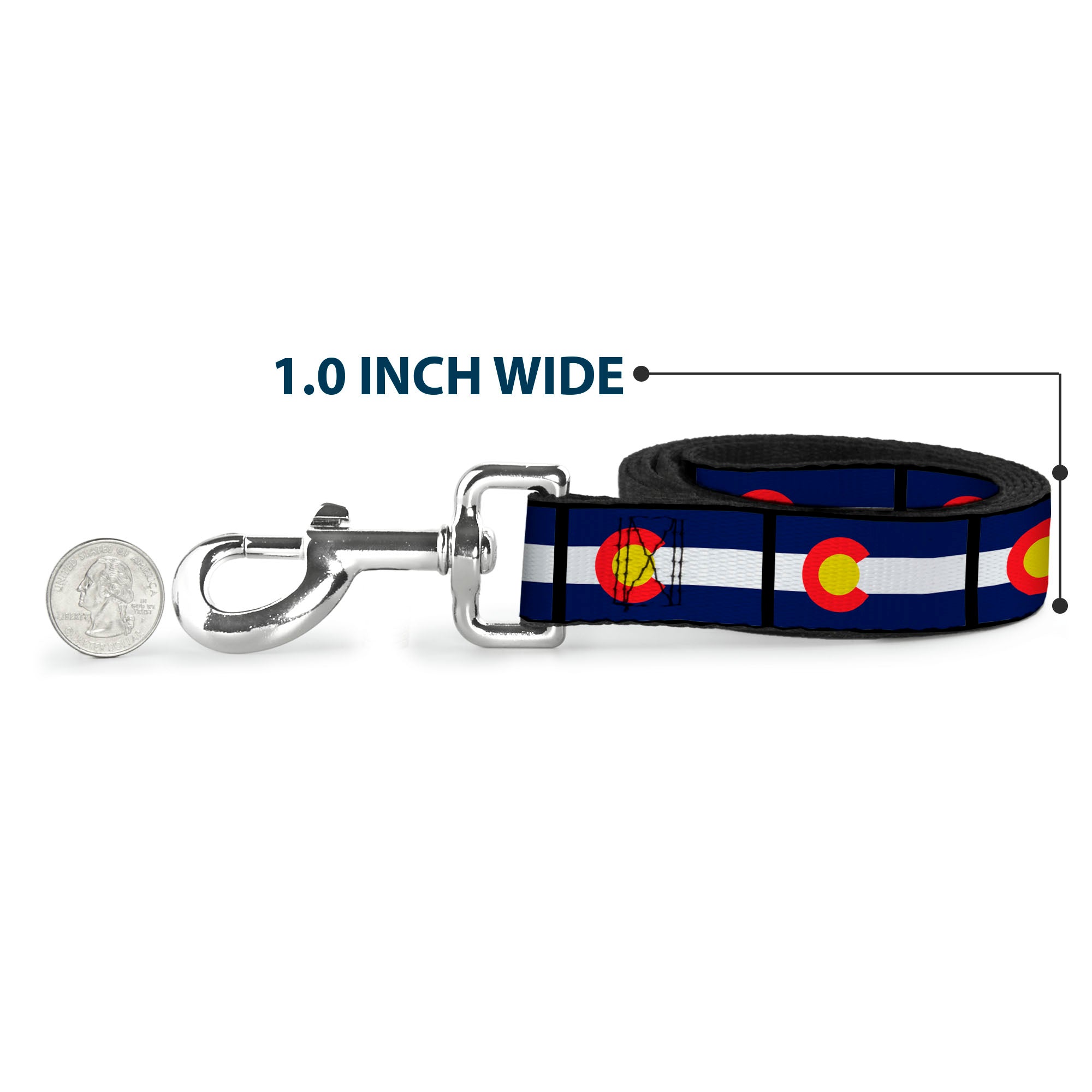 Dog Leash - Colorado Flags Dog Leashes Buckle-Down