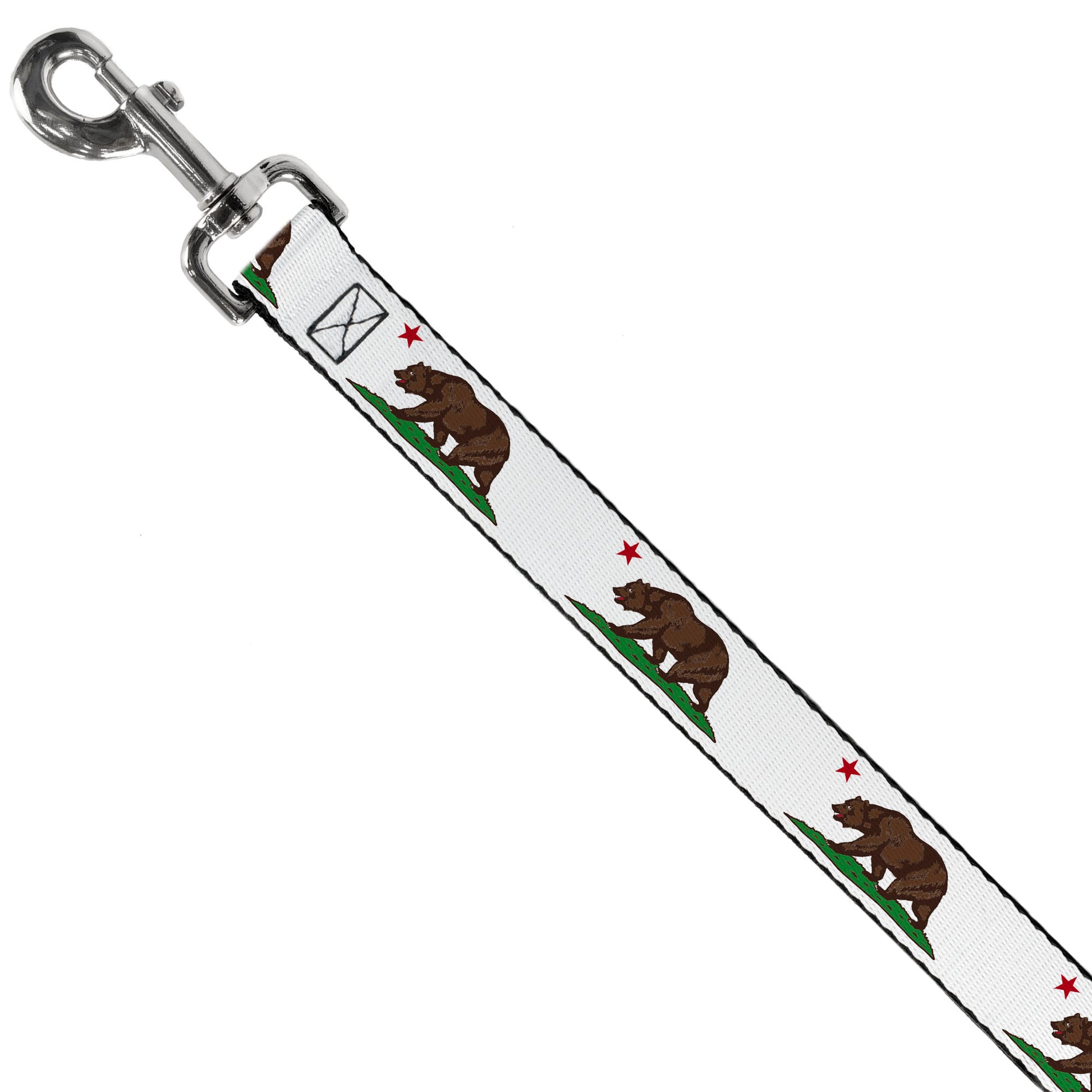 Dog Leash - Cali Bear White Dog Leashes Buckle-Down