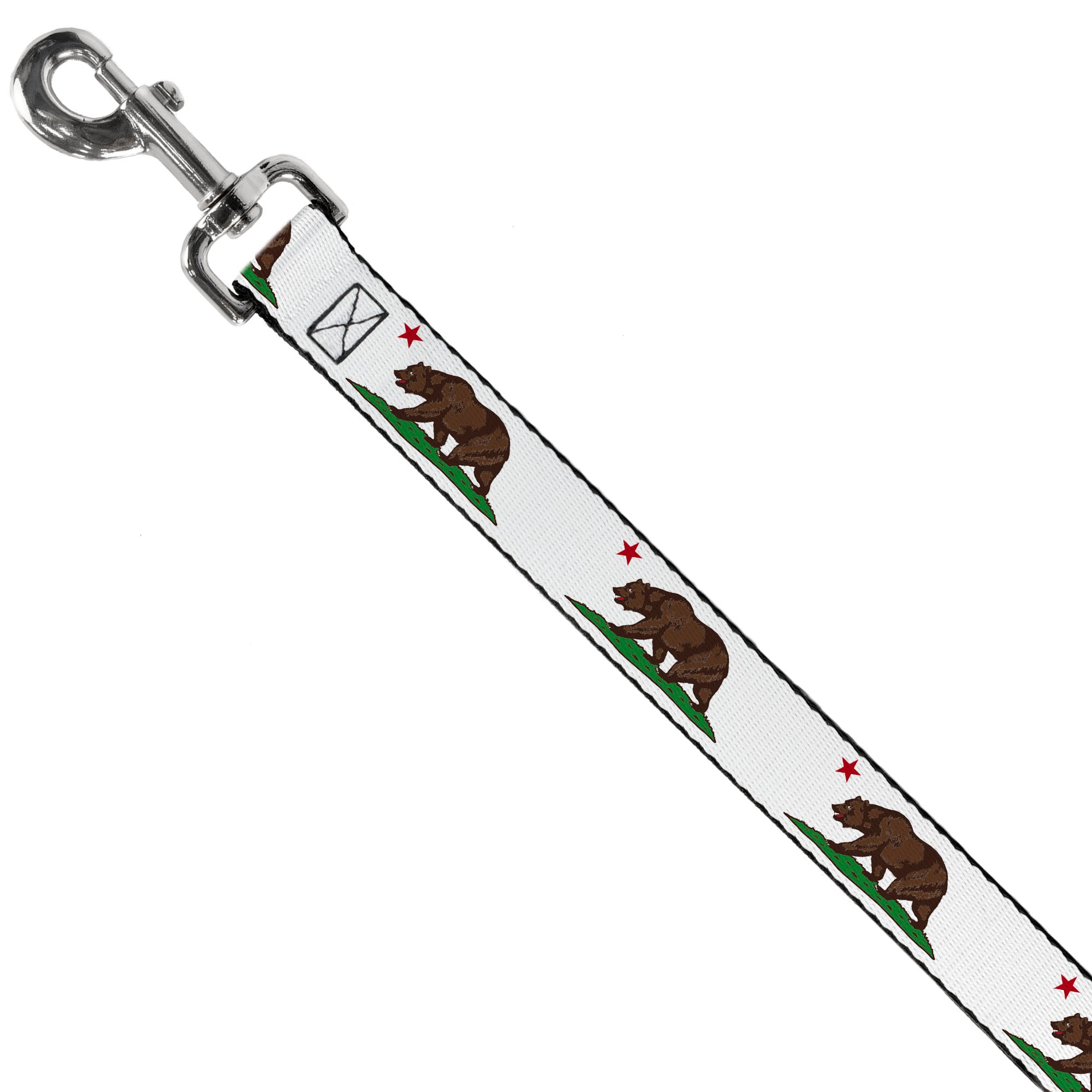 Dog Leash - Cali Bear White Dog Leashes Buckle-Down