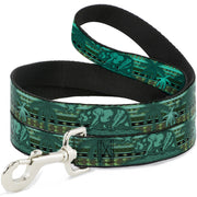 Dog Leash - Cali Bear/Palm Trees/Geometric Green Dog Leashes Buckle-Down
