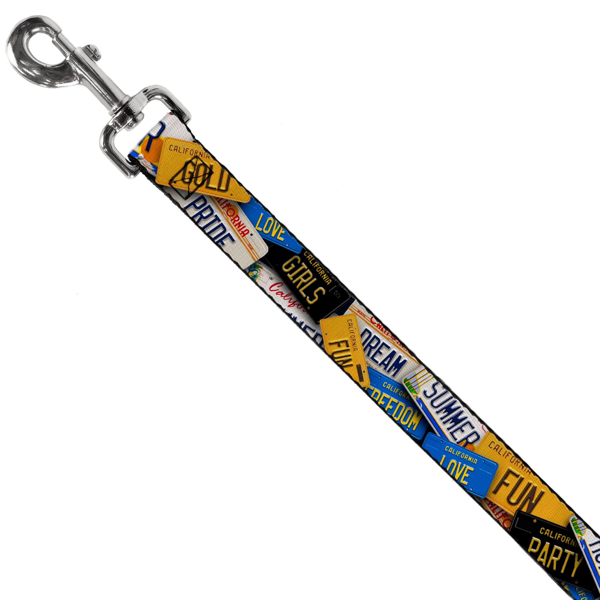 Dog Leash - Cali License Plates Stacked Dog Leashes Buckle-Down