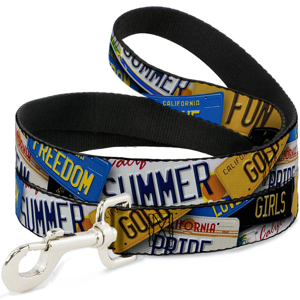 Dog Leash - Cali License Plates Stacked Dog Leashes Buckle-Down