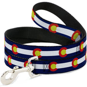 Dog Leash - Colorado Flags2 Repeat Dog Leashes Buckle-Down