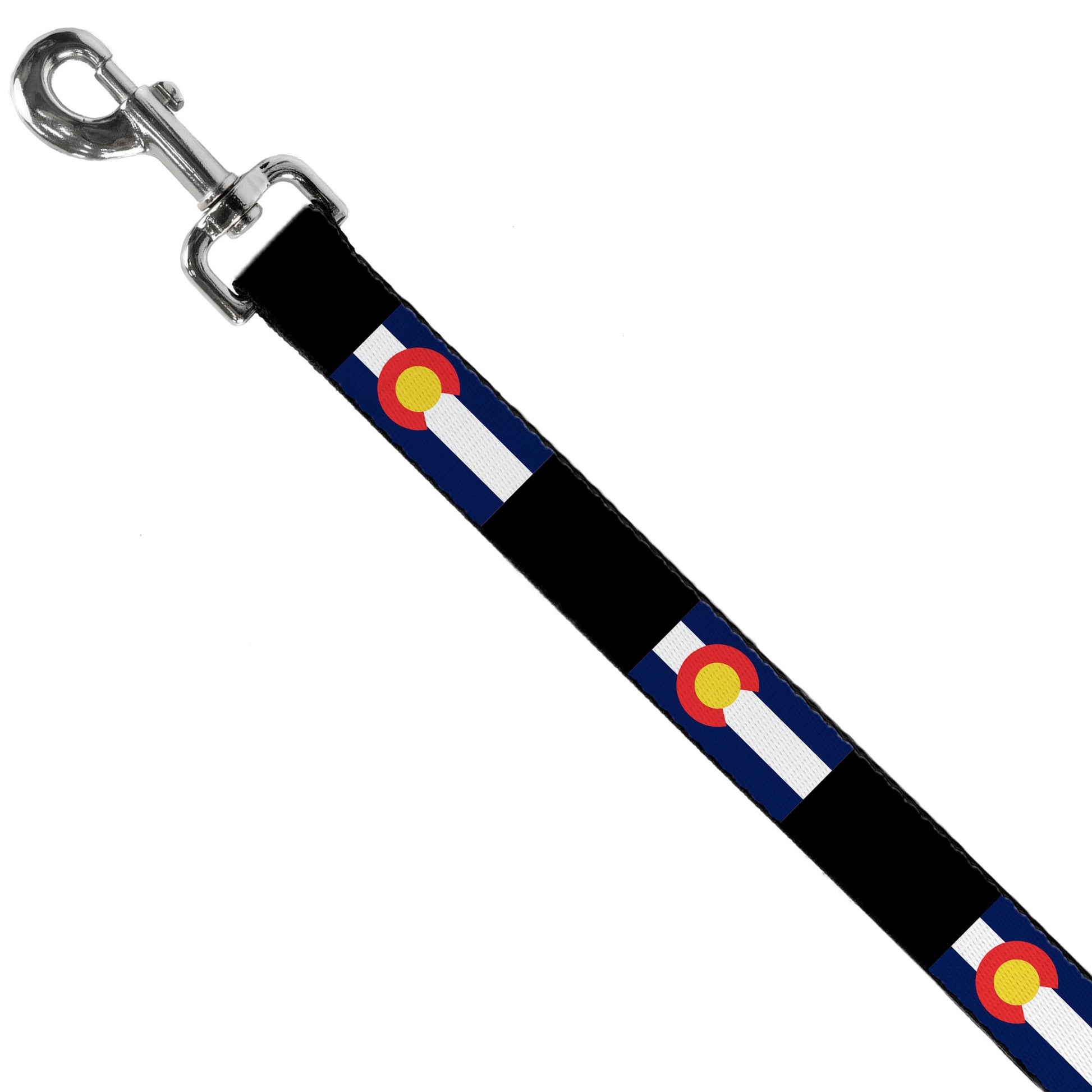 Dog Leash - Colorado Flags3/Black Dog Leashes Buckle-Down