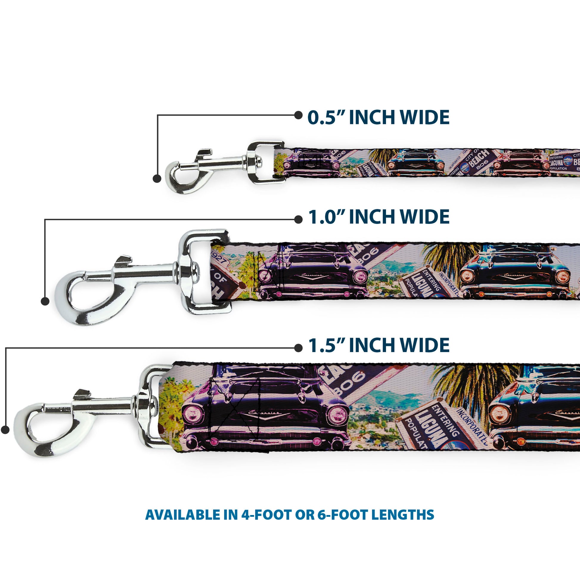 Dog Leash - Cali Classic Laguna Beach Dog Leashes Buckle-Down