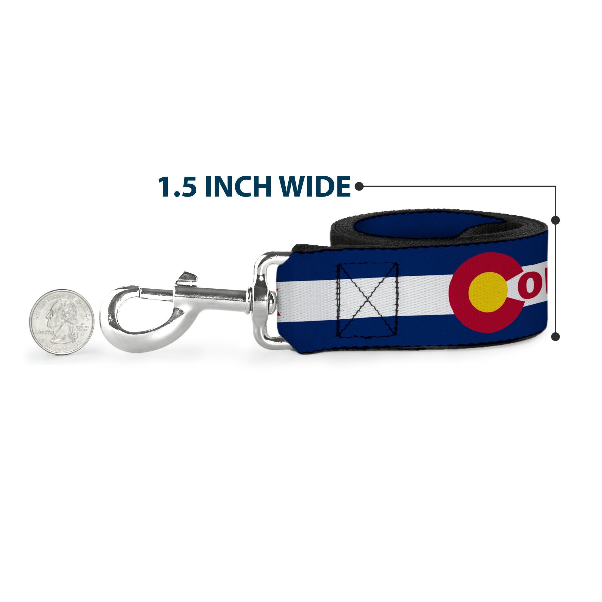 Dog Leash - Colfax Colorado Flag Dog Leashes Buckle-Down