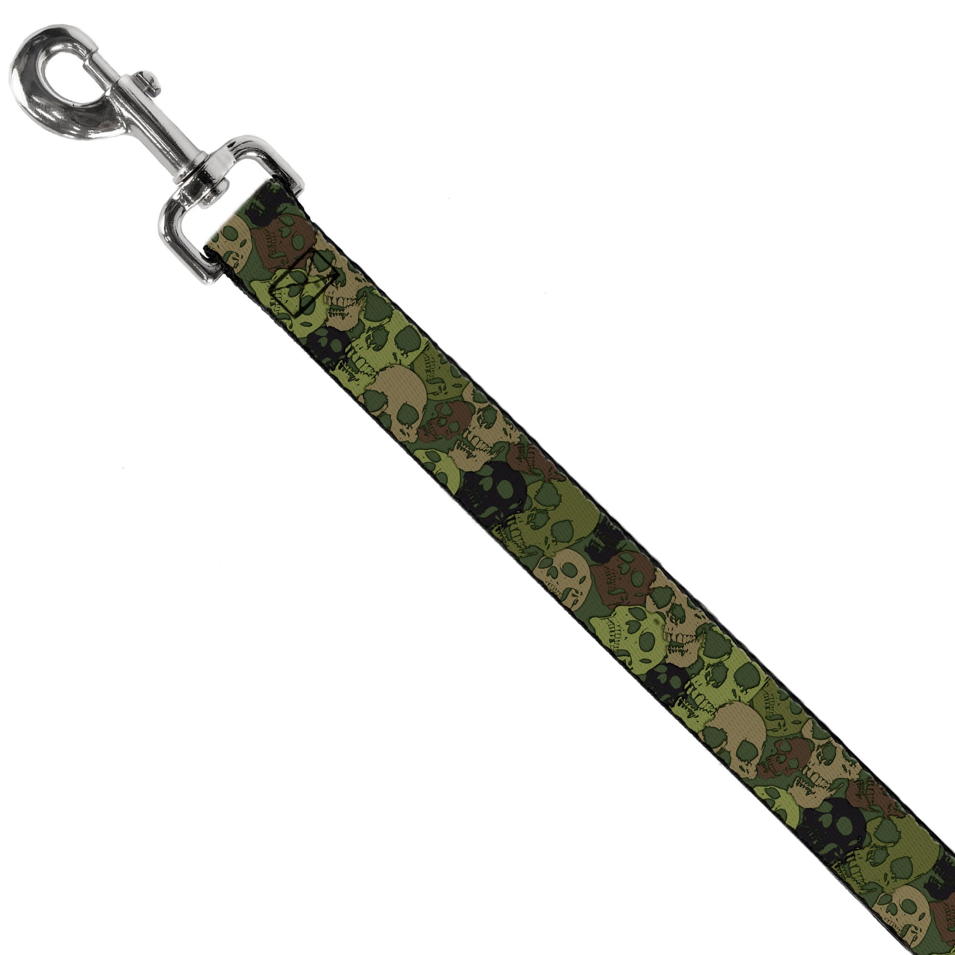 Dog Leash - Camo Olive Skull Yard Dog Leashes Buckle-Down