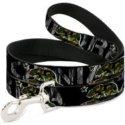 Dog Leash - CALIFORNIA/Flag Bear Black/Camo Gray/Camo Olive Dog Leashes Buckle-Down