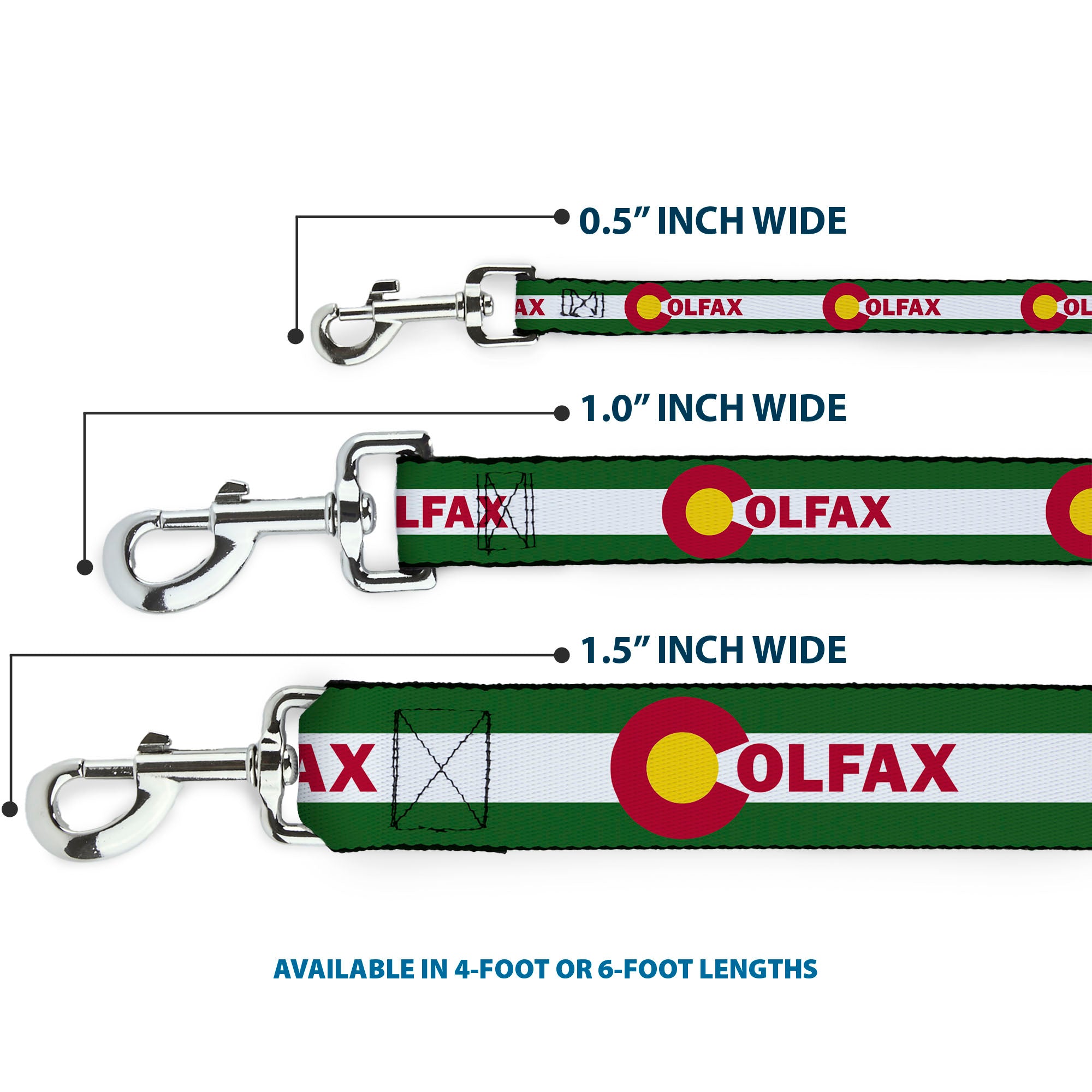 Dog Leash - COLFAX Green Stripe Dog Leashes Buckle-Down