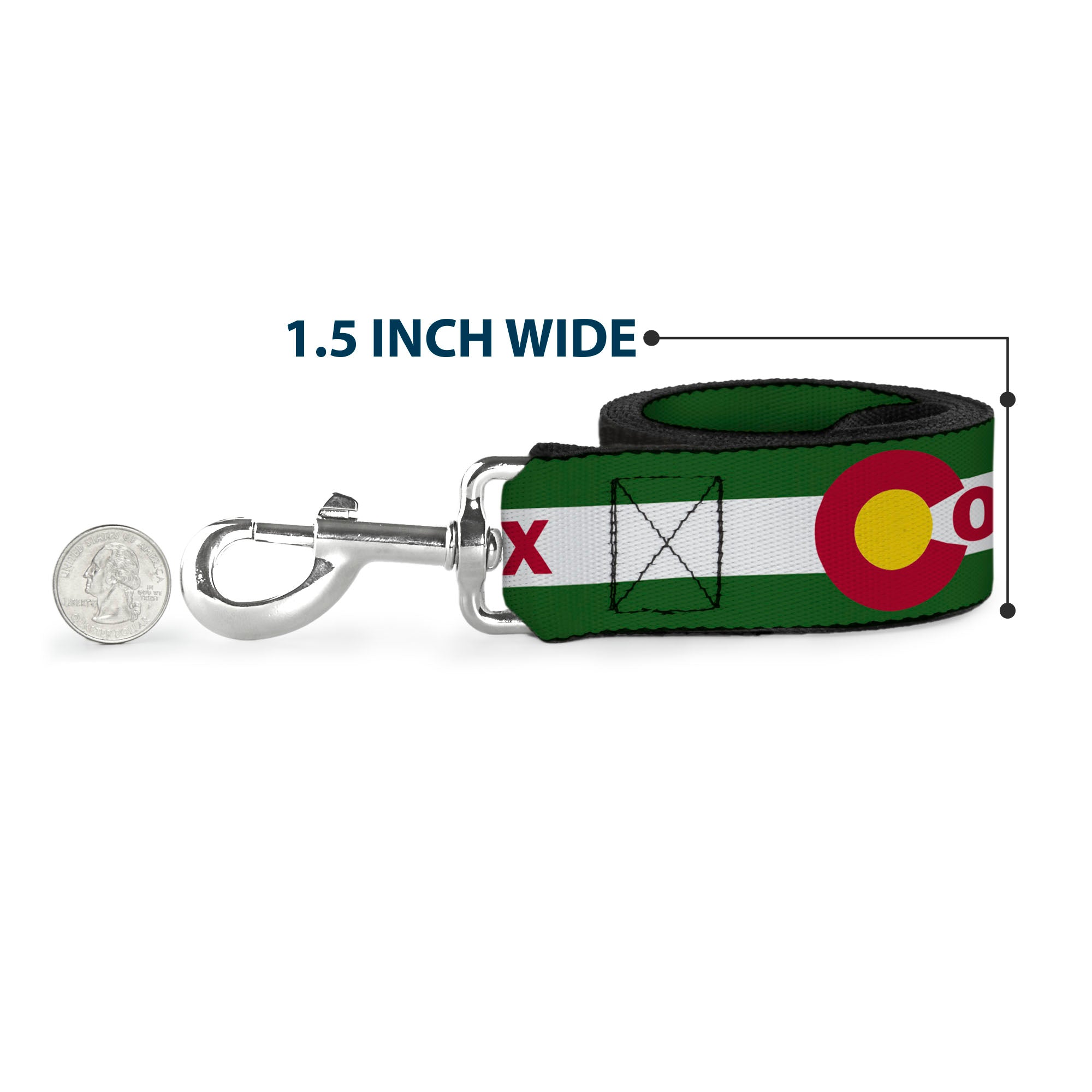 Dog Leash - COLFAX Green Stripe Dog Leashes Buckle-Down